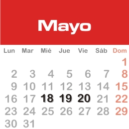Calendario Mayo