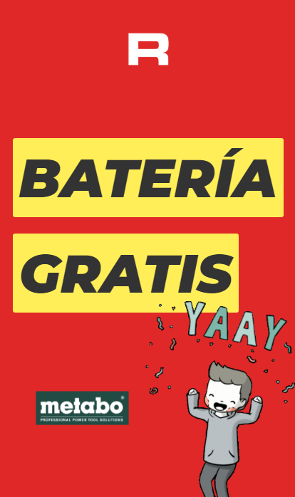 Batería Metabo gratis en Roymar
